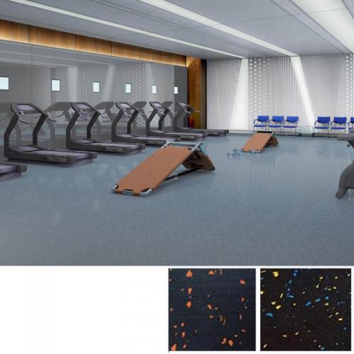 RELLE EPDM RUBBER GYM FLOOR TILE