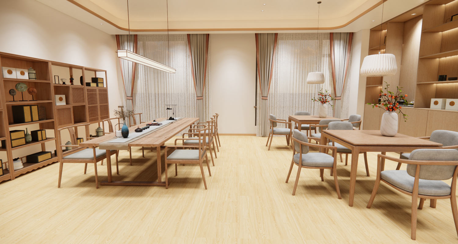 Wood-Look Age-Friendly Nursing Home LVT Flooring