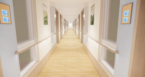 TimelessStyle LVT Nursing Home Flooring Classic Wood Grain Planks