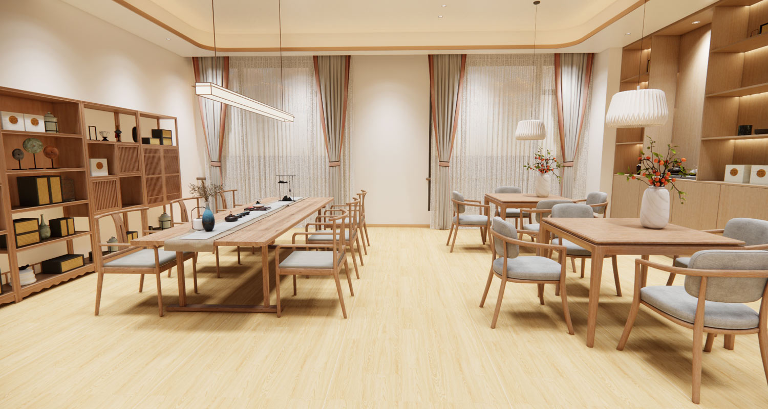 CozyWood LVT Nursing Home Flooring Warm and Quiet Wood Planks