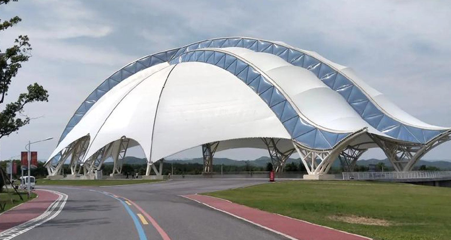 PTFE Membrane Covering System for Outdoor Facilities