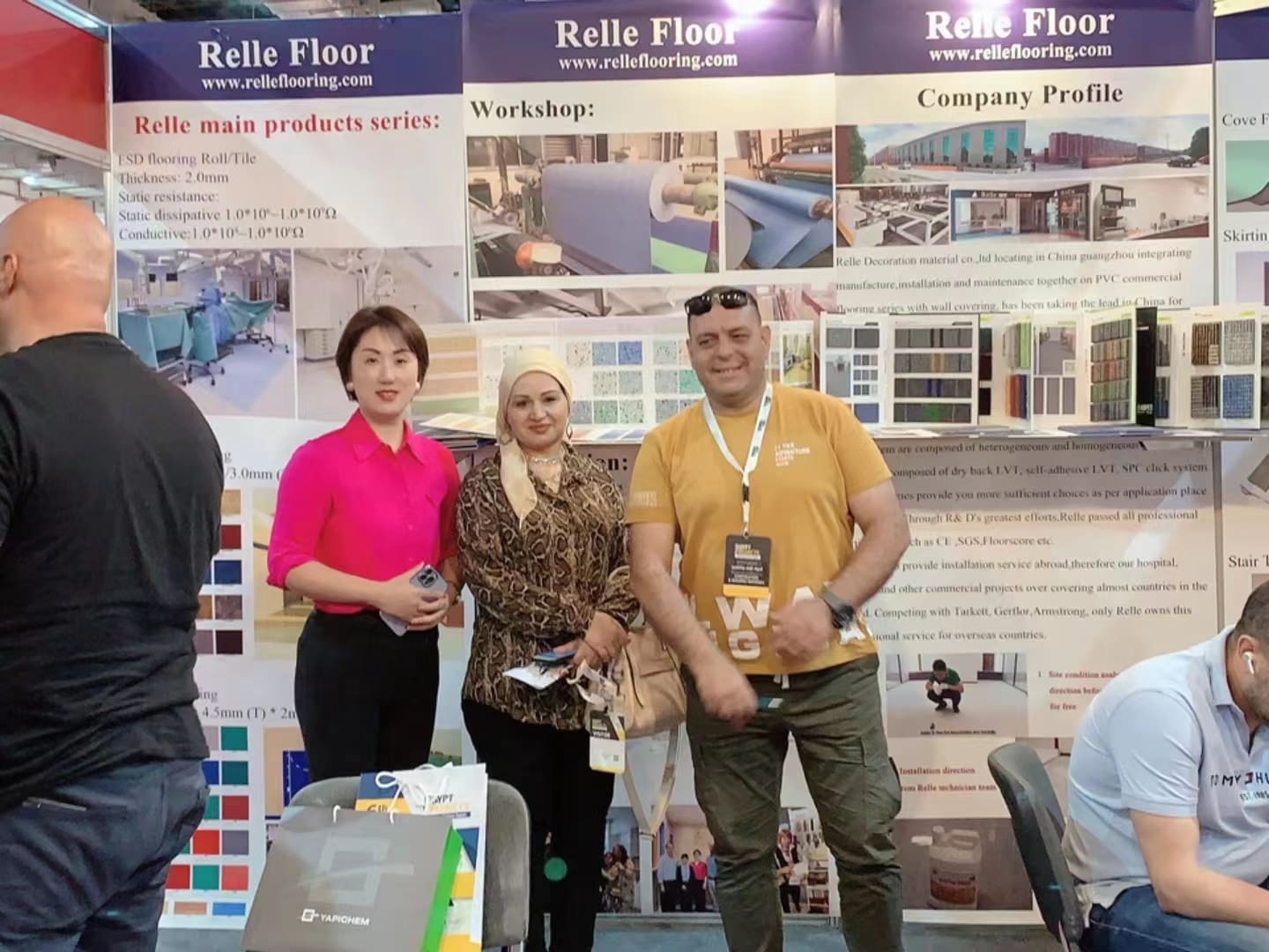 Relle Floor Attended the Egyptian Exhibition