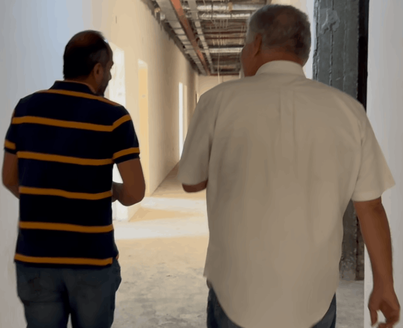 On site inspection of the project